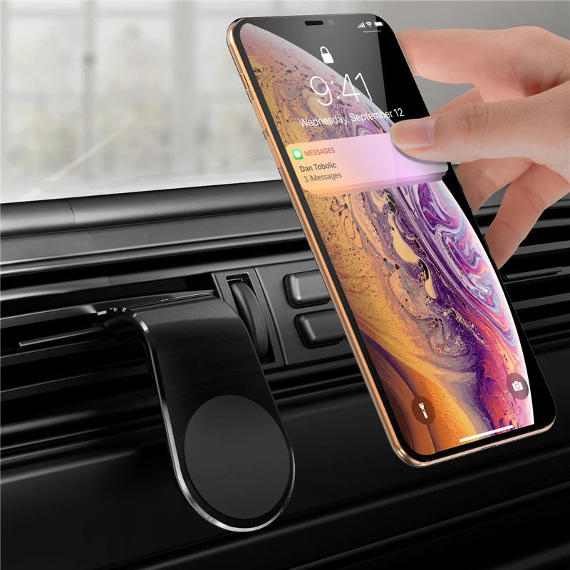 Support de téléphone magnétique pour voiture, Clip de ventilation, Rotation à 360 degrés, support de téléphone portable GPS dans la voiture pour IPhone Samsung Huawei
