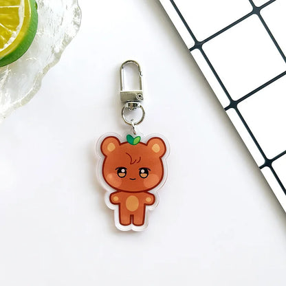 Porte-clés poupée magasin Pop-up 10CM, dessin animé ANITEEZ, pendentif en peluche mignon, accessoires de sac, cadeaux pour Fans Kpop Yunho Yeosang