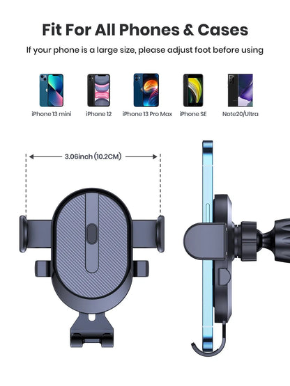 Support de téléphone portable pour voiture, sortie d'air, capteur de gravité, matériau métallique solide, matériau conviviale ré, simple