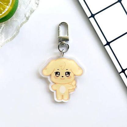 Porte-clés poupée magasin Pop-up 10CM, dessin animé ANITEEZ, pendentif en peluche mignon, accessoires de sac, cadeaux pour Fans Kpop Yunho Yeosang