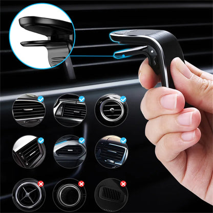 Support de téléphone magnétique pour voiture, Clip de ventilation, Rotation à 360 degrés, support de téléphone portable GPS dans la voiture pour IPhone Samsung Huawei
